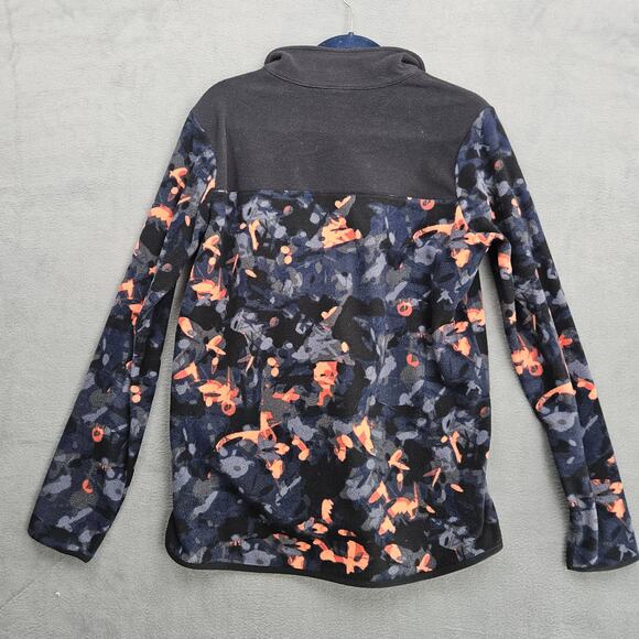 The North Face Floral Print Fleece Quarter Zip Pullover Women’s Large Outdoor - Picture 2 of 9